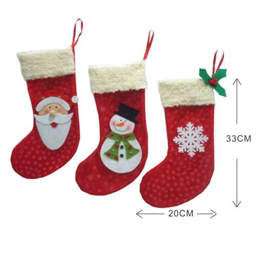 3Pcs Christmas Stockings Socks Santa Claus Candy Gift Bag ..